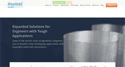Desktop Screenshot of dexmet.com